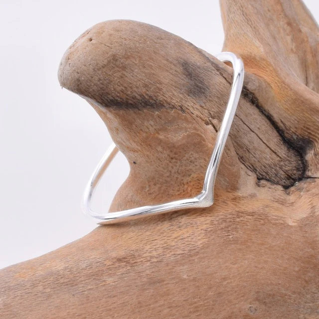 Thin Silver Wishbone Ring size 7