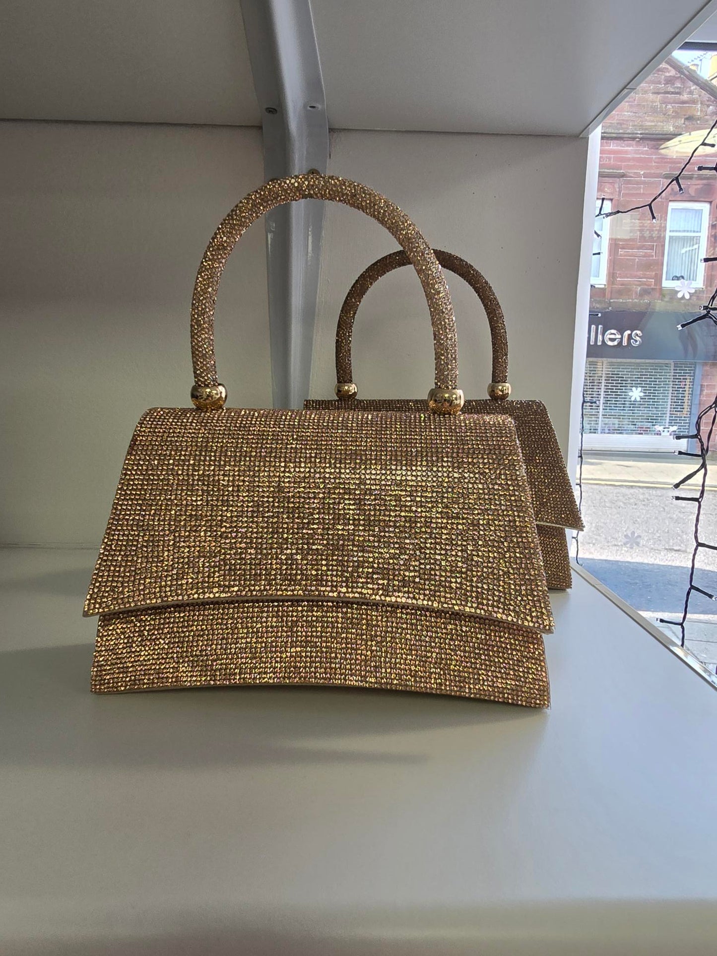 Handbag Gold Sparkles