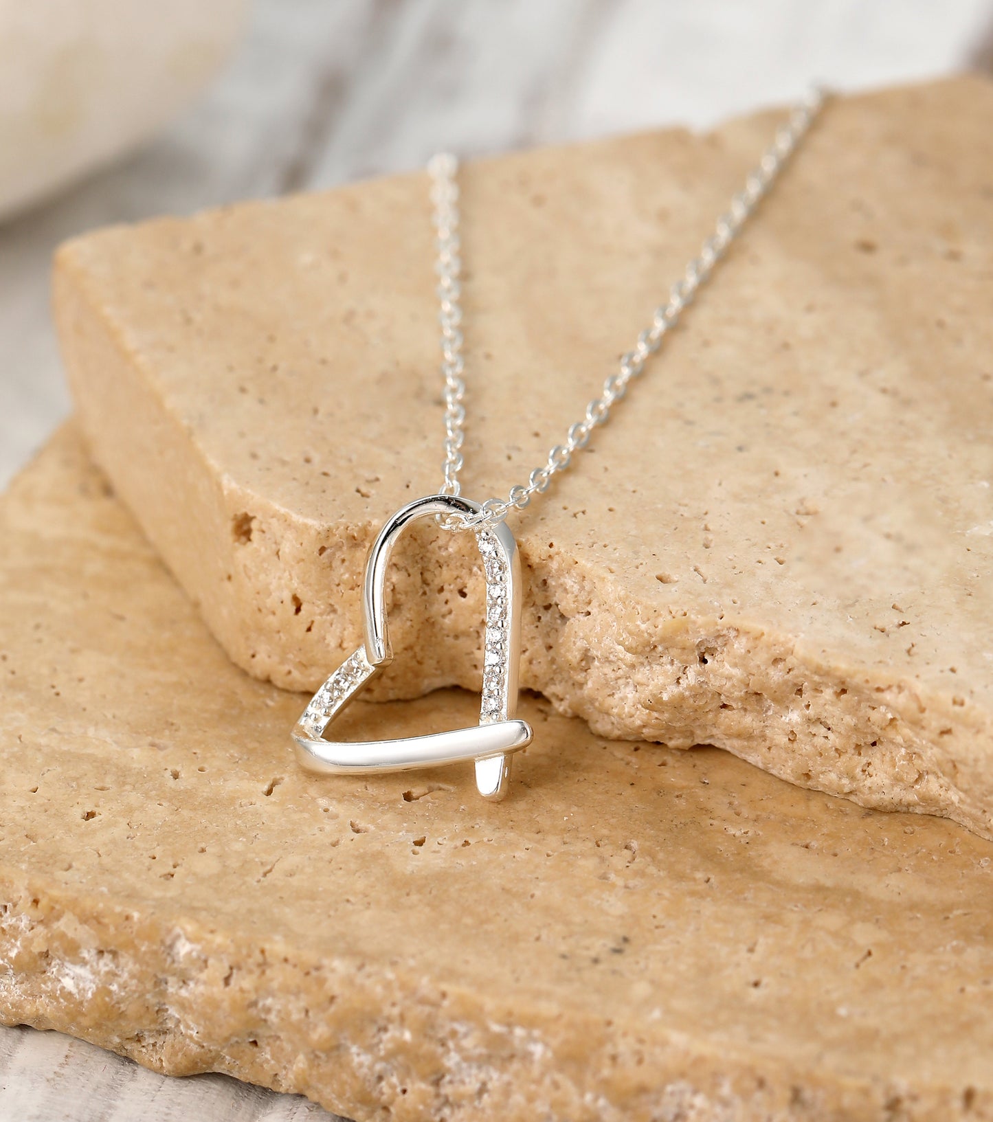 925 silver heart necklace