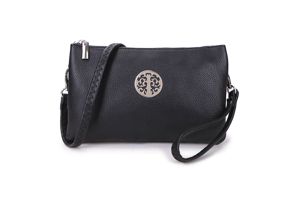 Crossover Body Handbag Black