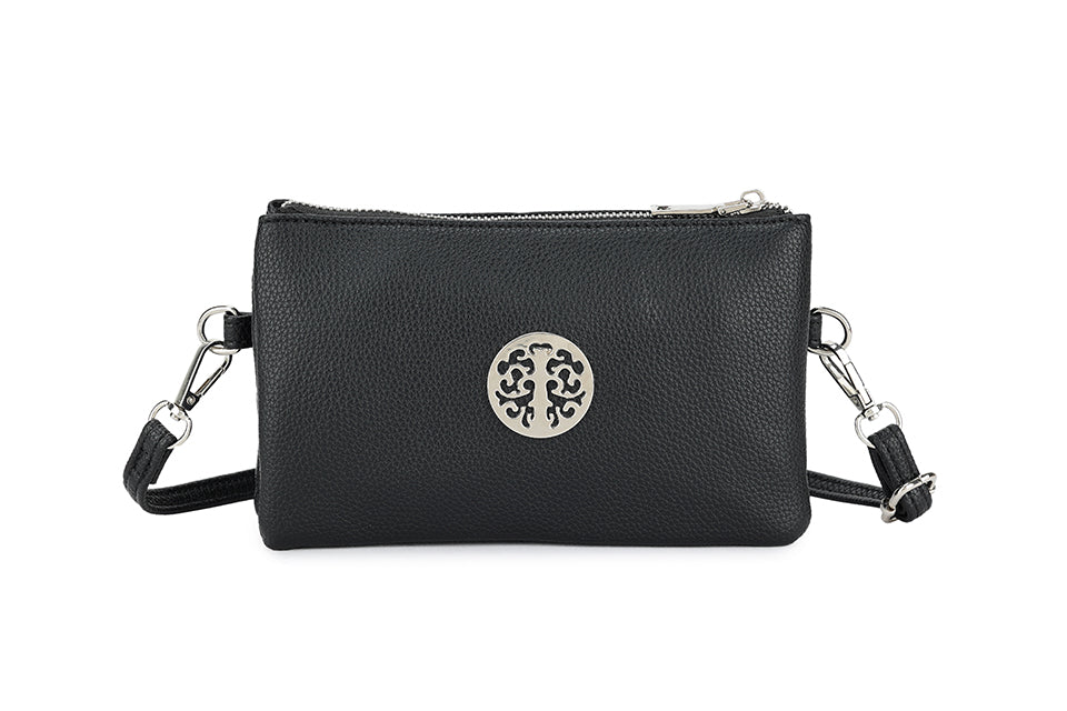 Crossover Body Handbag Black