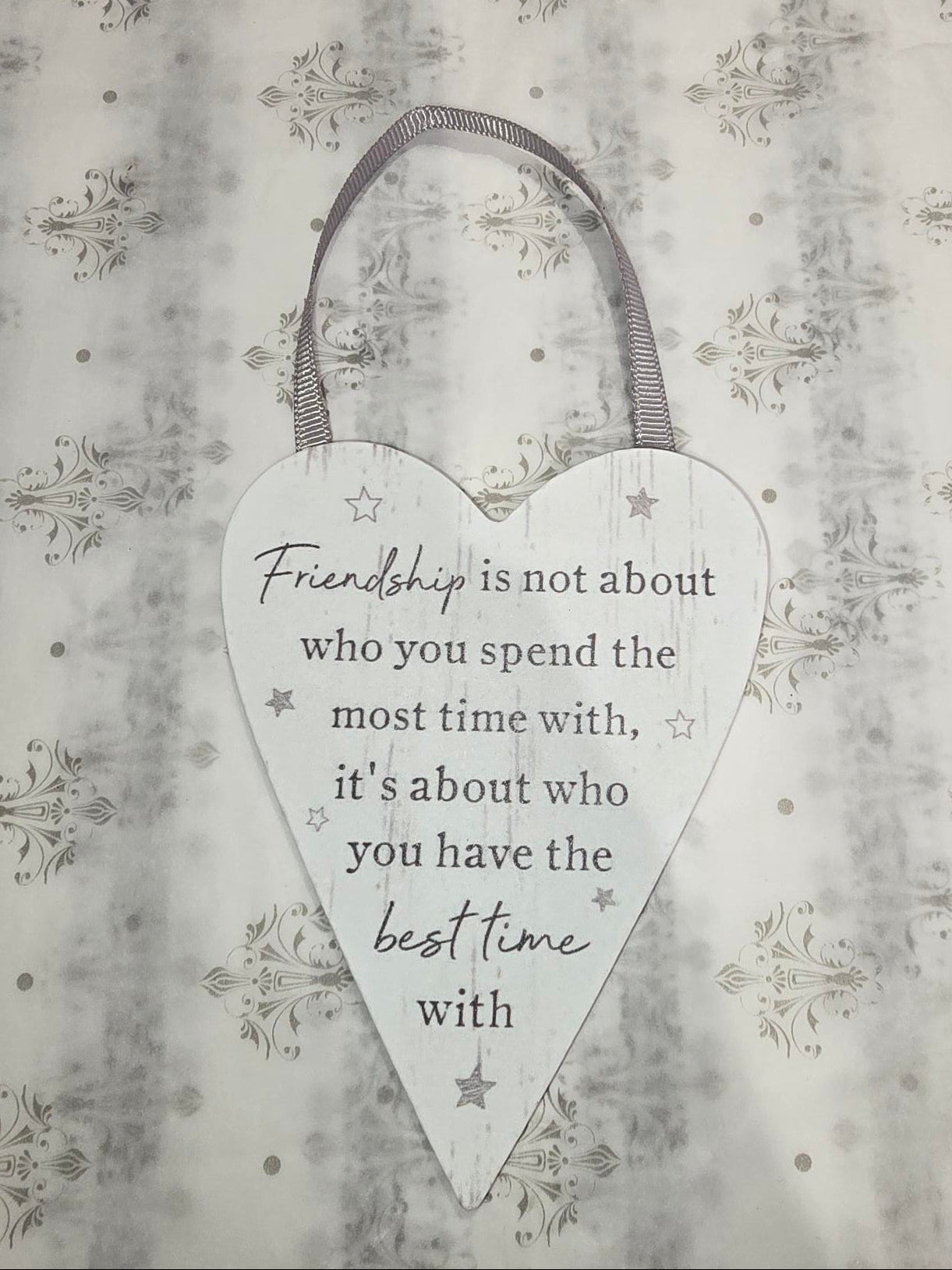 'Friendship' Heart Plaque