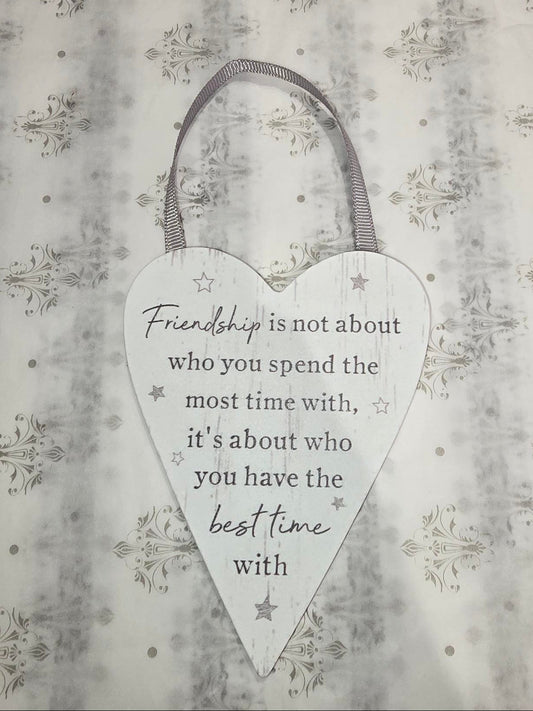 'Friendship' Heart Plaque