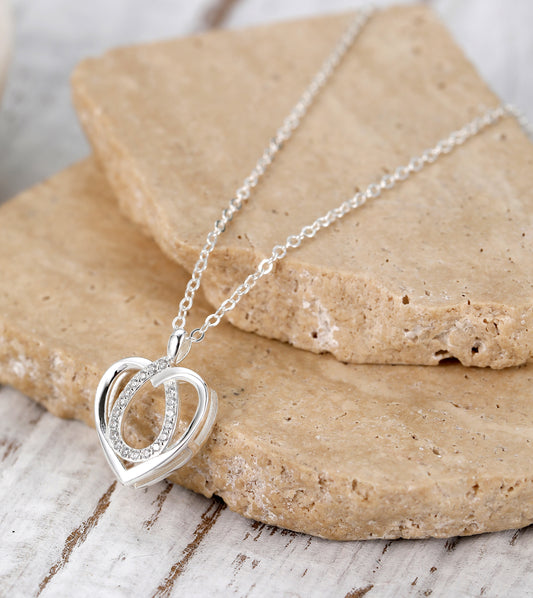 925 silver heart necklace
